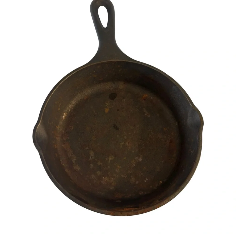 Lodge Vintage Cast Iron Skillet Bundle 2 Piece Set 6.5” Made In USA